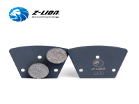 ZL-16LA Double Button Trapezoids Diamond Grinding Plate For Concrete Floor