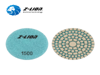 ZL-123K 3 inch Resin Diamond Dry Polishing Pads for Stone Concrete
