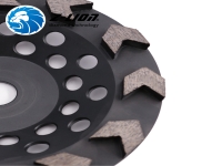 ZL-57 Arrow Segment Diamond Cup Grinding Wheel for Concrete Floor Polishing