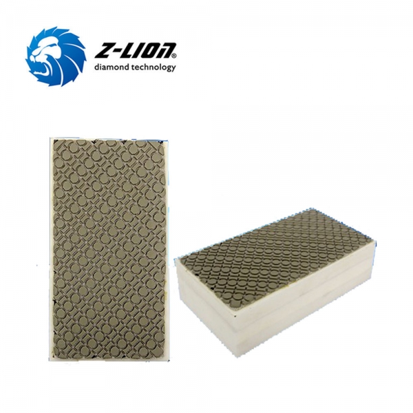 ZL-37A Foam Backed Resin Diamond Hand PolishingPads for Glass Ceramic Stone