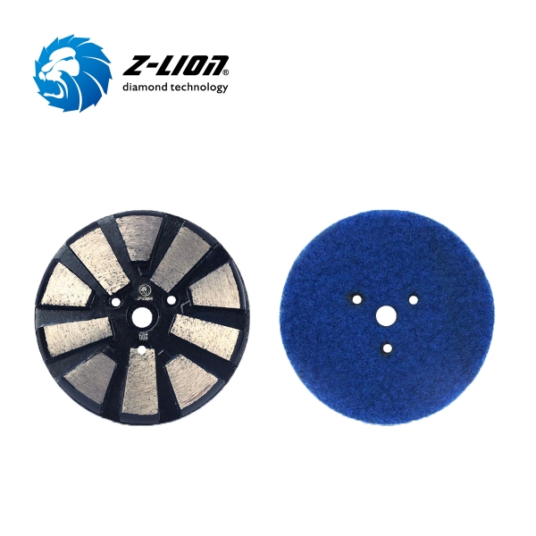 ZL-16Z 3 inch Diamond Concrete Grinding Pad 10 Segments Metal Bond Floor Sanding Disc  Grinding Wheel