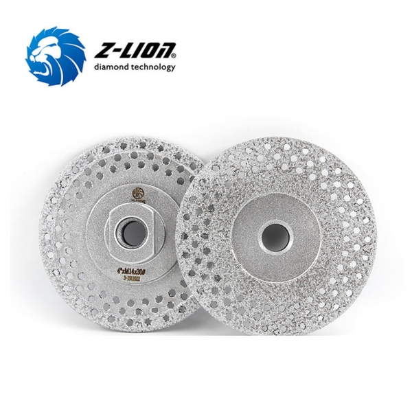 ZL-QH02 Diamond Vacuum Brazed Cup Wheels Granite Abrasive Grinding Wheel
