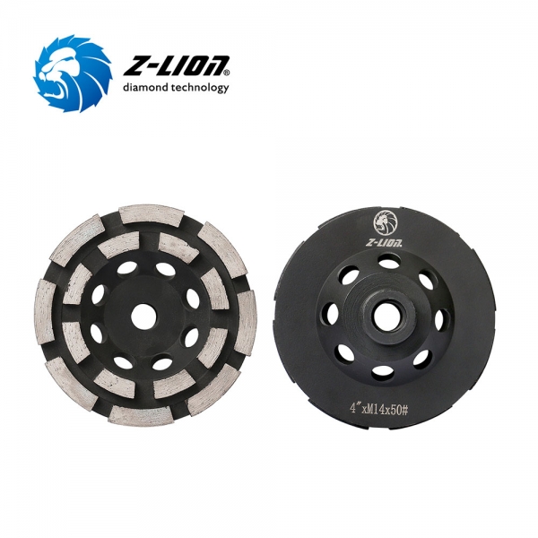 ZL-19 Double Row Diamond Cup Grinding Wheel For Granite Marble Concrete Cement